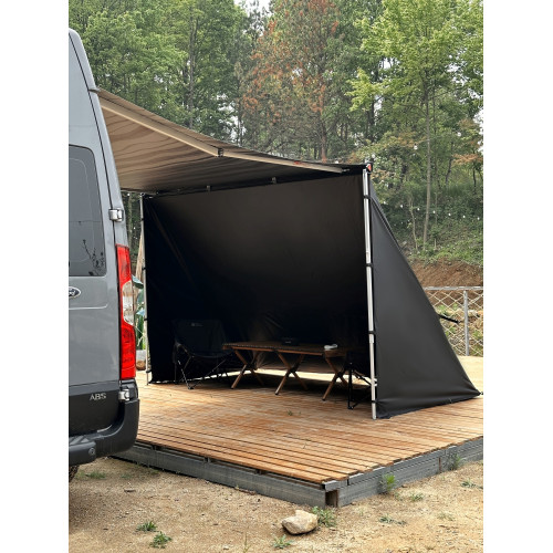 簡森戶外房車遮陽棚拓展帳篷車邊側帳天幕庇護所圍布Fiamma綠巨人