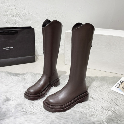 長筒靴女胖mm粗腿大筒圍長靴子2025新款秋季加大加寬筒腳胖騎士靴