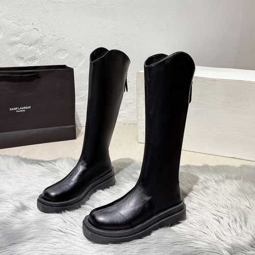 長筒靴女胖mm粗腿大筒圍長靴子2025新款秋季加大加寬筒腳胖騎士靴