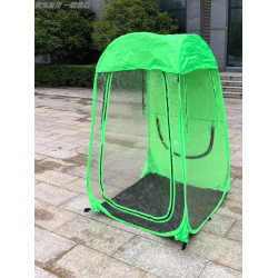 單人隔離棚曬背理髮防風帳篷擺攤保暖嬰兒老人曬太陽透明釣魚帳篷