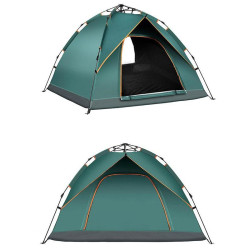 可攜式戶外全自動式野營沙灘露營假雙層折曡速開免搭建防雨帳篷