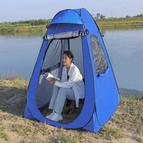 夏季釣魚專用帳篷自動單雙人戶外加厚觀鳥拍鳥防風防蚊擋風遮陽棚