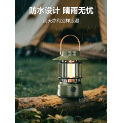 LEM太陽能露營燈超長續航野營氛圍燈馬燈戶外充電照明燈帳篷燈