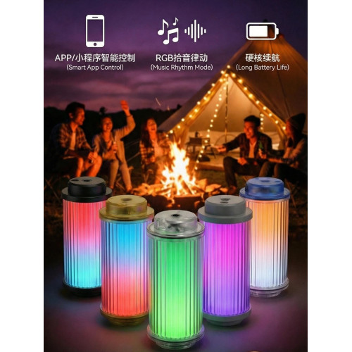 戶外露營燈38燈氛圍燈藍牙聲控程序控製