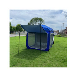 後尾箱帳防蚊防雨UV越野汽車戶外野營車邊遮陽棚全自動車尾帳篷