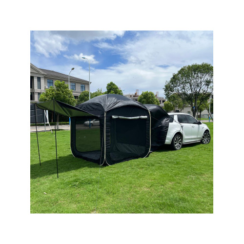 後尾箱帳防蚊防雨UV越野汽車戶外野營車邊遮陽棚全自動車尾帳篷