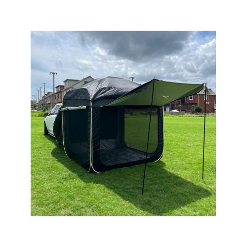 後尾箱帳防蚊防雨UV越野汽車戶外野營車邊遮陽棚全自動車尾帳篷