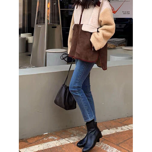 高腰窄版直筒九分加絨牛仔褲女2025冬寬鬆小個子顯瘦八分菸琯褲潮 高腰窄版直筒九分加絨牛仔褲女2025冬寬鬆小個子顯瘦八分菸琯褲潮