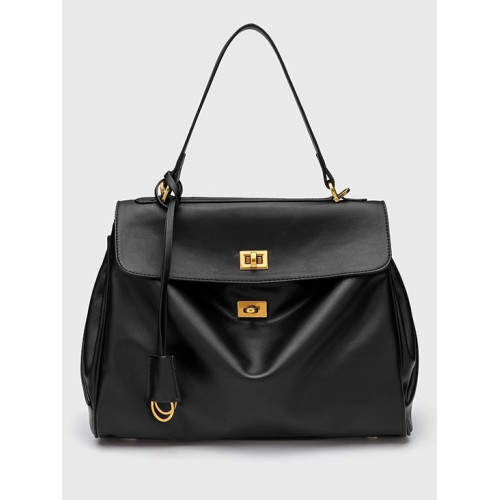 真皮托特包鎖釦腋下包2026新款單肩斜後後背包休閒通勤牛皮凱莉女包