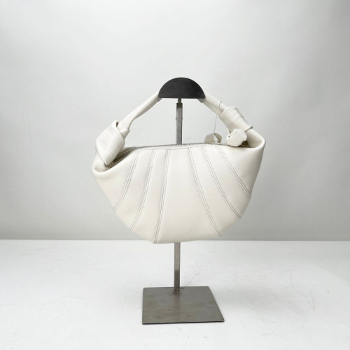 潮流牛角女士腋下包春夏新款牛皮單肩手提可頌包女式真皮女包