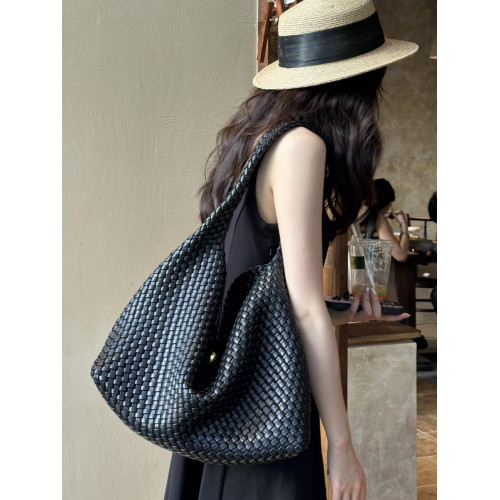 2026早秋新款高級感編織金球腋下包大容量通勤百搭HOBO手提托特包