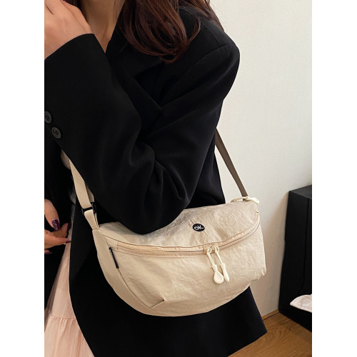 大容量牛津布包包女春夏百搭2025新款小衆設計單肩斜背胸包餃子包 大容量牛津布包包女春夏百搭2025新款小衆設計單肩斜背胸包餃子包