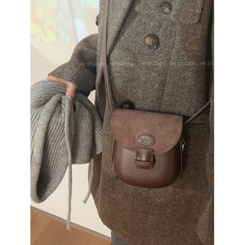 韓國復古馬鞍包包女夏季2025新款豆豆包高級感小衆時尚單肩斜後後背包