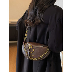 小衆超火斜背小包包女2025新款秋冬ins時尚高級感腰包單肩馬鞍包