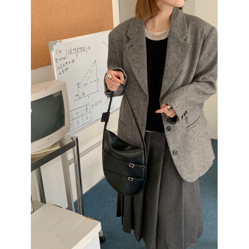 Micocah「騎士與箭」美式復古腋下包小衆設計馬鞍包單肩包包女 Micocah「騎士與箭」美式復古腋下包小衆設計馬鞍包單肩包包女