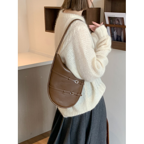 Micocah「騎士與箭」美式復古腋下包小衆設計馬鞍包單肩包包女 Micocah「騎士與箭」美式復古腋下包小衆設計馬鞍包單肩包包女