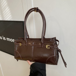 復古大容量新款輕奢小衆高-級感腋下包托特包單肩斜背油蠟