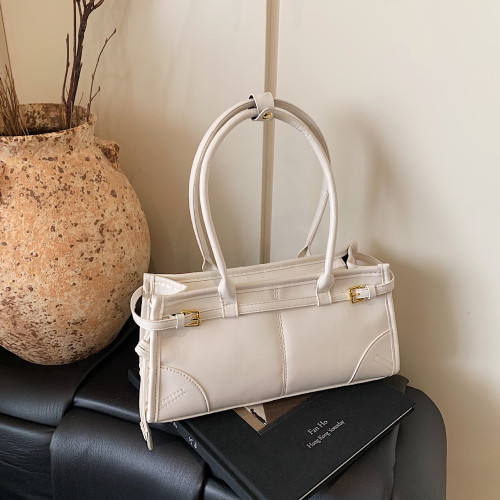 復古大容量新款輕奢小衆高-級感腋下包托特包單肩斜背油蠟