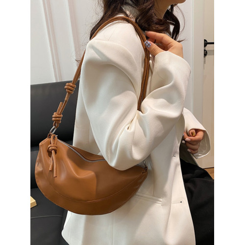 包包女斜後後背包2025新款夏季款大容量小衆設計高級感復古單肩餃子包 包包女斜後後背包2025新款夏季款大容量小衆設計高級感復古單肩餃子包