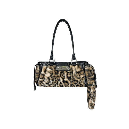 SAUCE25原創新款秋冬腋下包豹紋尾巴單肩包千禧辣妹風小衆手提包 SAUCE25原創新款秋冬腋下包豹紋尾巴單肩包千禧辣妹風小衆手提包