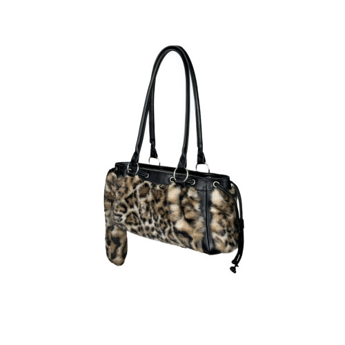 SAUCE25原創新款秋冬腋下包豹紋尾巴單肩包千禧辣妹風小衆手提包 SAUCE25原創新款秋冬腋下包豹紋尾巴單肩包千禧辣妹風小衆手提包