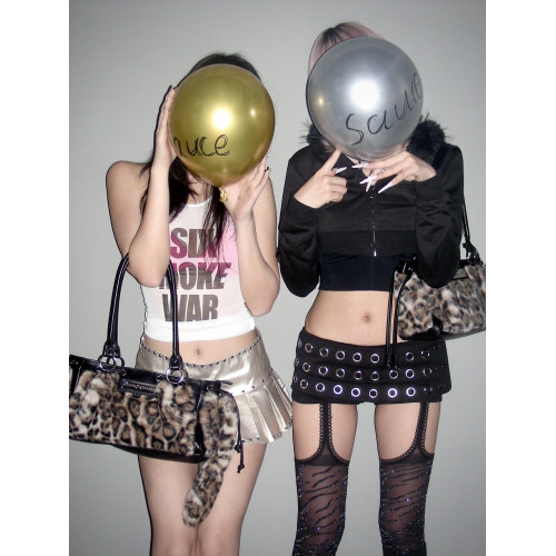 SAUCE25原創新款秋冬腋下包豹紋尾巴單肩包千禧辣妹風小衆手提包 SAUCE25原創新款秋冬腋下包豹紋尾巴單肩包千禧辣妹風小衆手提包