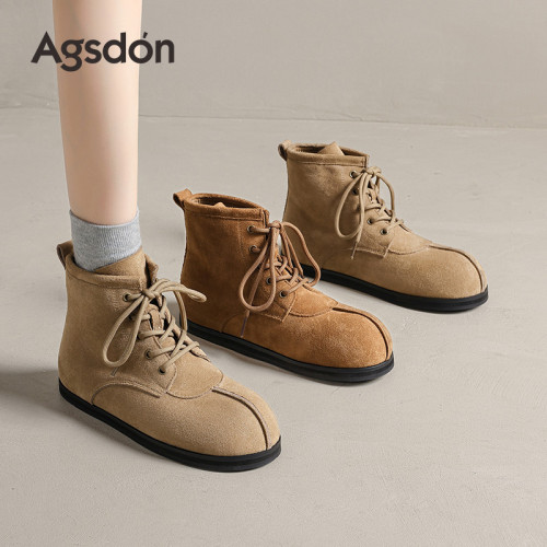 奧古獅登馬丁靴女2025秋冬新款長筒靴2026春季騎士靴英倫風西部靴