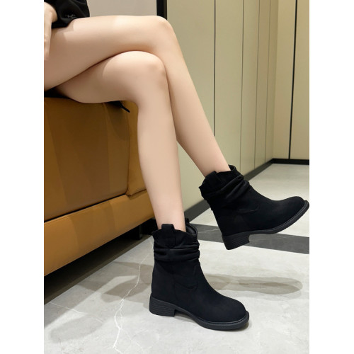 趙露思同款堆堆靴女復古美拉德2025新款內馬丁靴巨好看短靴子 趙露思同款堆堆靴女復古美拉德2025新款內馬丁靴巨好看短靴子