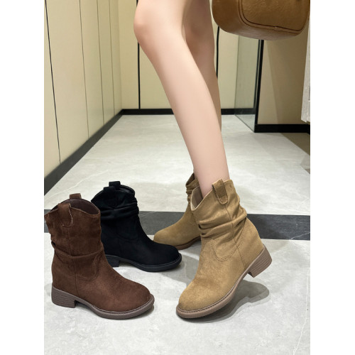 趙露思同款堆堆靴女復古美拉德2025新款內馬丁靴巨好看短靴子 趙露思同款堆堆靴女復古美拉德2025新款內馬丁靴巨好看短靴子