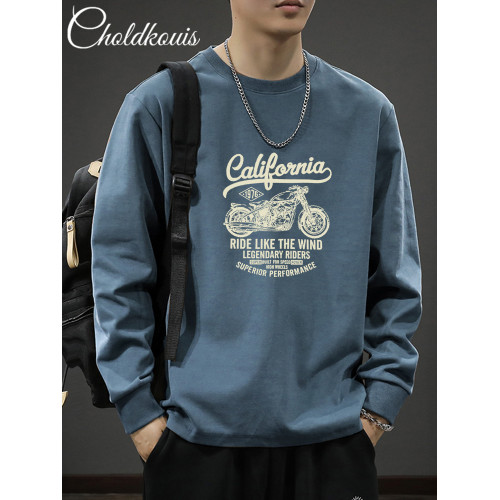 260克純棉長袖t恤男士春秋季2026新款休閒百搭寬鬆休閒上衣打底衫 260克純棉長袖t恤男士春秋季2026新款休閒百搭寬鬆休閒上衣打底衫