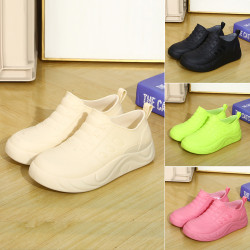 日系時尚水鞋女款防水防滑軟底雨鞋成人廚房工作低幫耐磨雨靴膠鞋