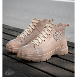 防滑水鞋女士時尚中筒雨靴加絨保暖工作鞋膠鞋女韓版雨鞋女款外穿