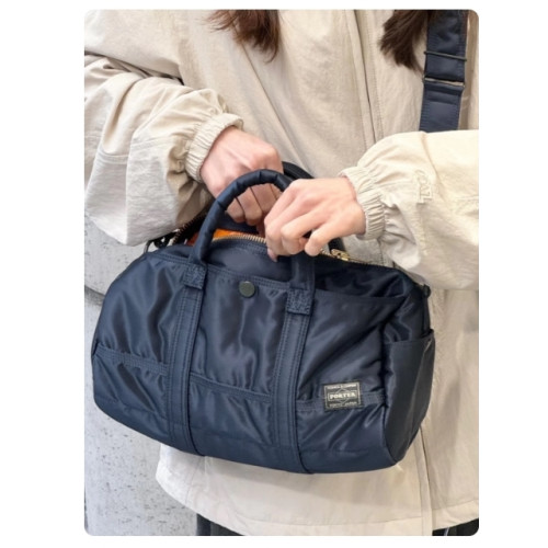 日本潮牌TANKER尼龍波士頓手提包男女百搭大容量單肩斜背水桶包潮