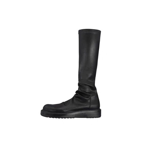 2023包腿瘦瘦靴黑色彈力圓頭厚底粗跟堆堆中筒短靴不過膝襪子靴 2023包腿瘦瘦靴黑色彈力圓頭厚底粗跟堆堆中筒短靴不過膝襪子靴