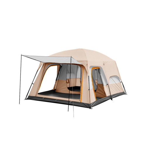 戶外帳篷兩室一廳自動帳篷5-8人露營過夜大型公園豪華休閒大帳篷