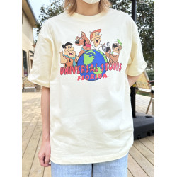 美式卡通復古vintage男女款短袖T恤情侶款純棉寬鬆趣味狗狗印花