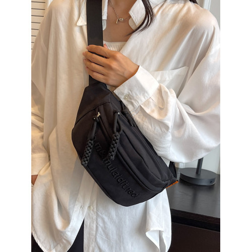 運動斜背騎行胸包女2026新款腰包女式潮小衆單肩包男款潮牌小挎包