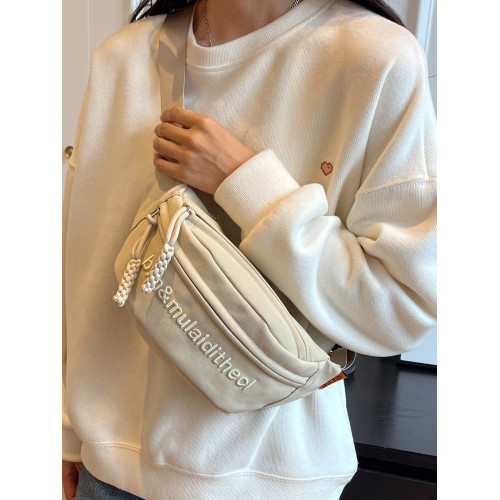 運動斜背騎行胸包女2026新款腰包女式潮小衆單肩包男款潮牌小挎包