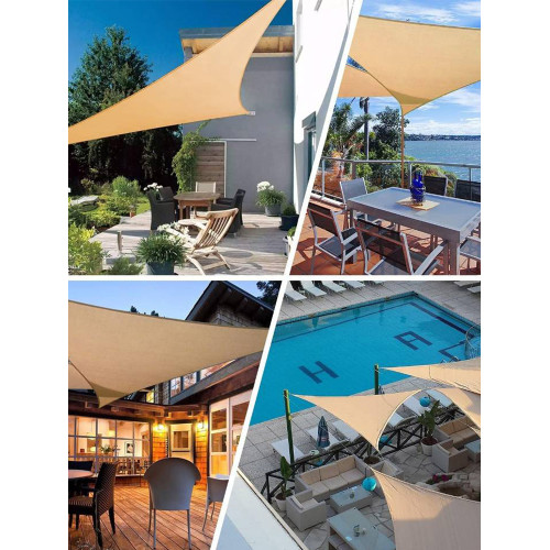 天幕戶外別墅庭院遮陽棚三角遮雨棚陽光房陽台遮陽布露台防曬布