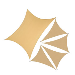 三角天幕遮陽帆爆款加厚420D牛津布戶外雨棚泳池花園防曬防水