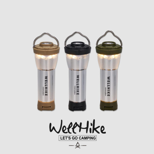 WELLHIKE戶外營地手電筒 GZ同款超長續航led露營帳篷徒步燈塔燈罩