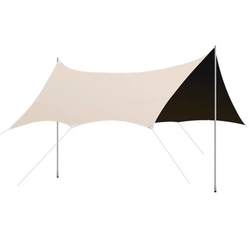 黑膠露營天幕帳篷戶外防曬野餐庭院沙灘防雨遮陽棚牛津布防水可攜式