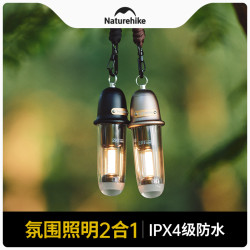 挪客戶外可攜式露營燈野營充電照明燈隨身手電筒掛燈營地氛圍燈