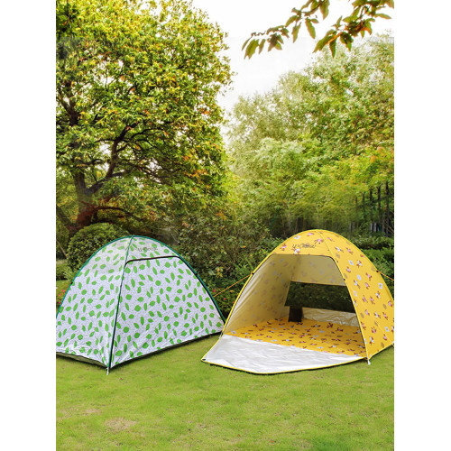 戶外速開帳篷沙灘帳遮陽簡易兒童公園海邊休閒全自動露營帳篷防曬