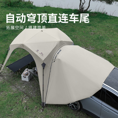 車尾車邊帳篷遊戶外遮陽棚側帳天幕自動穹頂車尾延伸帳篷天幕
