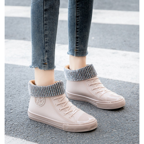 時尚外穿女士雨鞋膠鞋女短筒防水鞋防滑工作橡膠夏季雨靴柔軟廚房