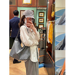 2026老花狗牙購物袋流浪包hobo包腋下包托特包大容量慵懶單肩女包