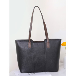 時尚簡約大容量真皮托特包女高級感軟牛皮商務休閒單肩包放A4文件