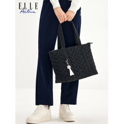 ELLE Active時尚休閒大容量托特包高級感單肩包手拎包包女