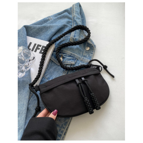 輕便春季小布包外出斜背小包胸包女運動休閒編繩小後後背包百搭隨身潮 輕便春季小布包外出斜背小包胸包女運動休閒編繩小後後背包百搭隨身潮